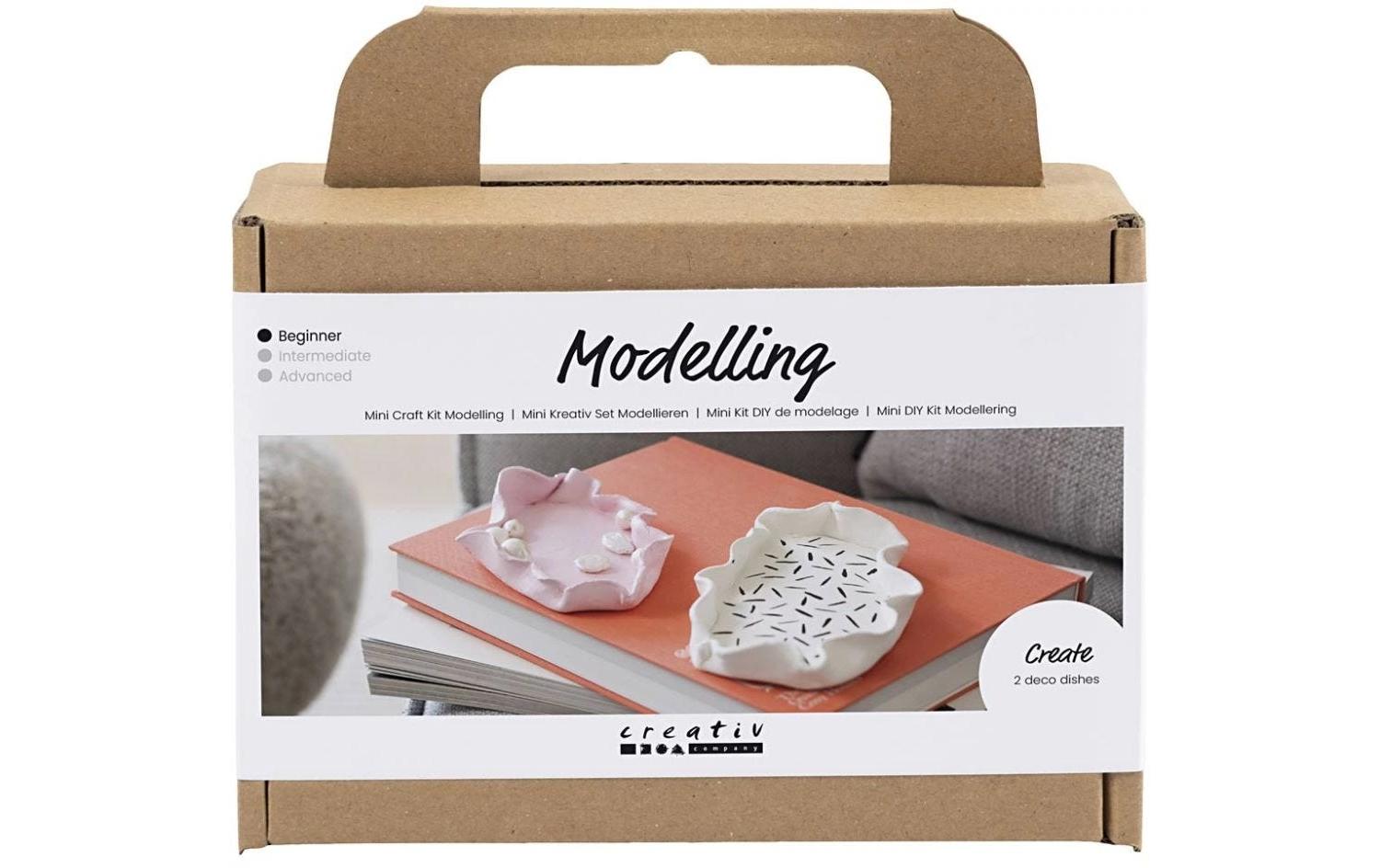Modellier-Set Schalen Rosa/WeissMini Kreativ Set