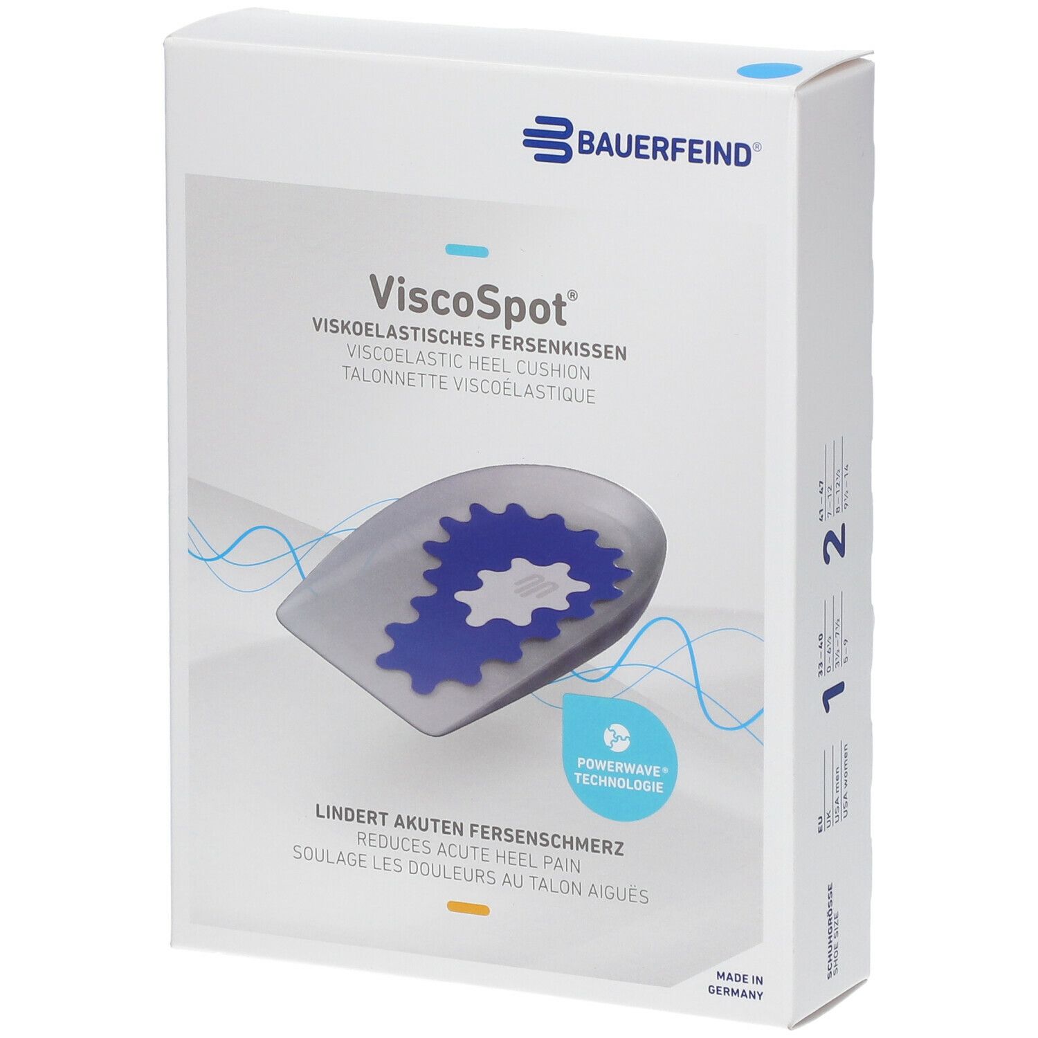 Viscospot Fersenkissen Gr. 1 links