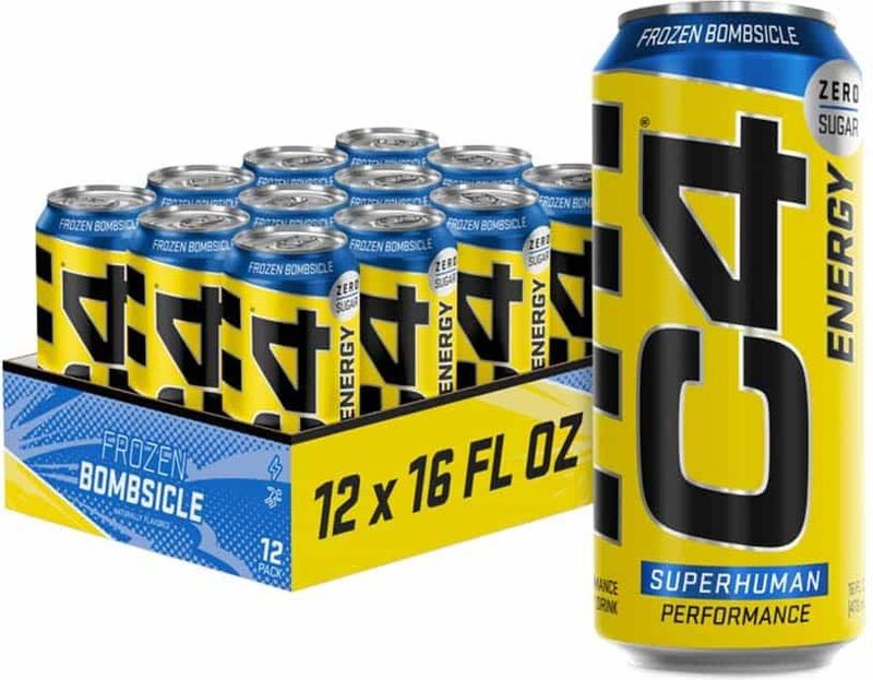 C4 Original Carbonated - Pre Workout - Ready-to-Drink - 12 stuks (6000 ml) - Orange Slice