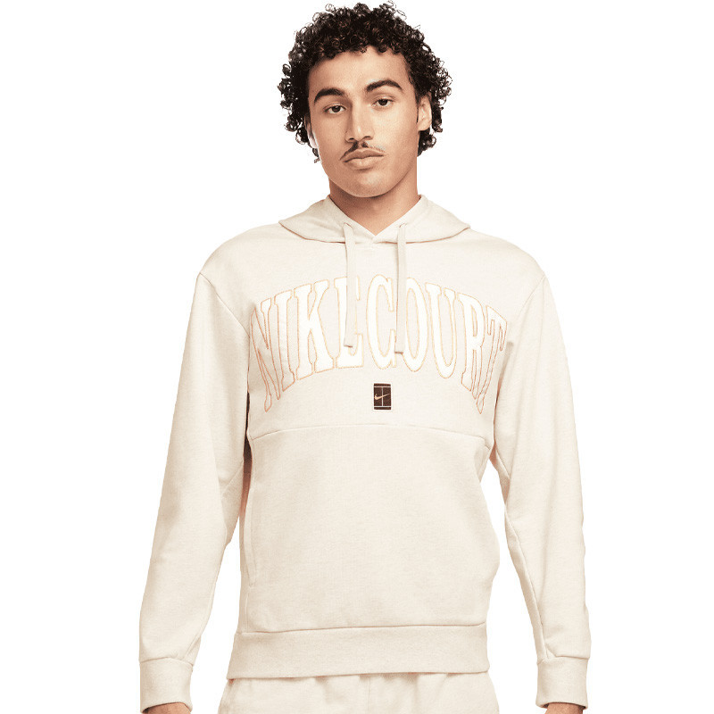 Sweat capuche homme Nike Court DriFit Heritage beige
