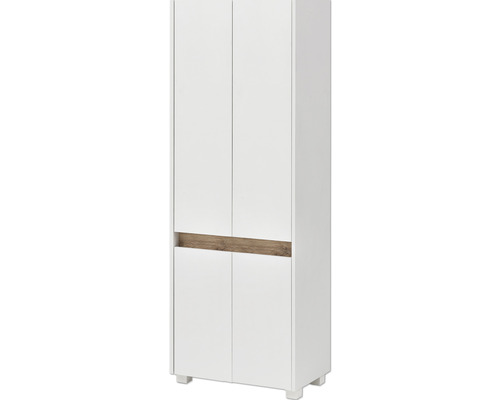 Meubelpartner Cosmo hoge kast, afmetingen (B x H x D): 56,9 x 164,5 x 33 cm, frontkleur: wit