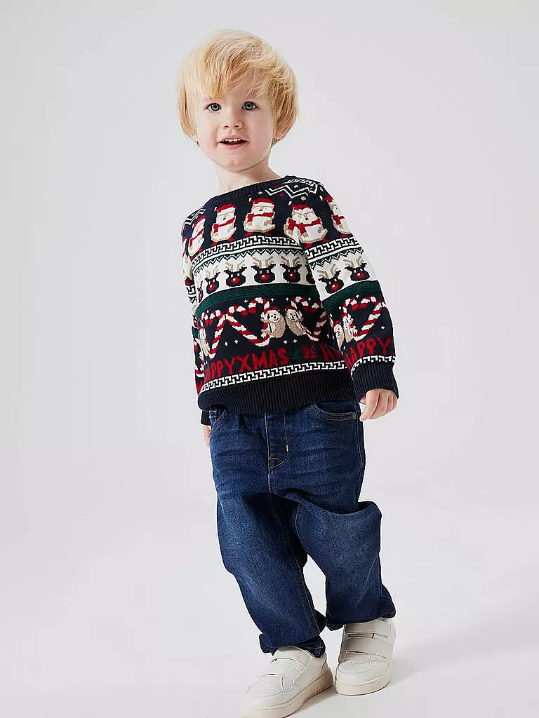 NAME IT Jungen Pullover NMNRILLE dunkelblau
