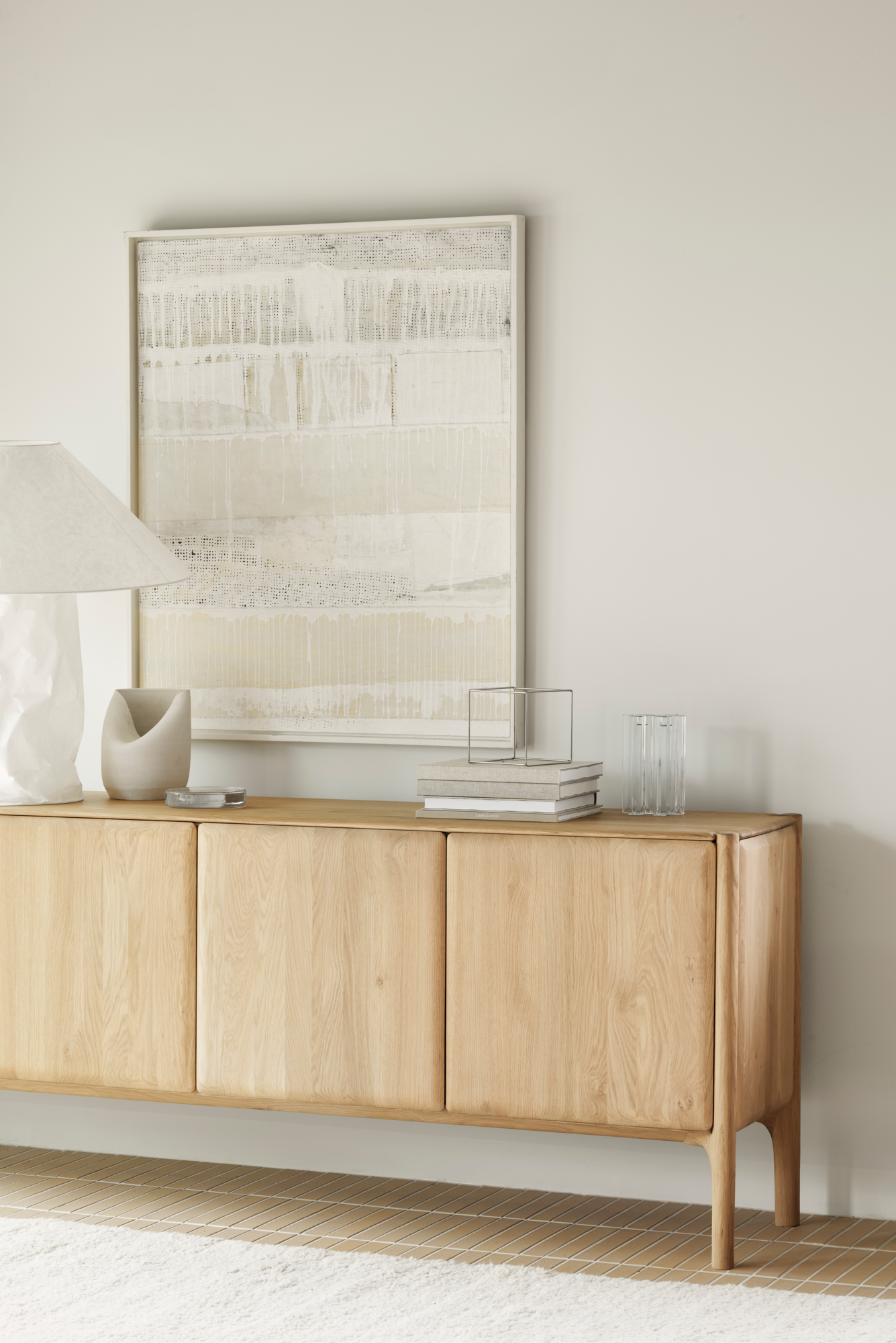 PI buffetkast- eiken - 4 deurs - 230x45x83 cm