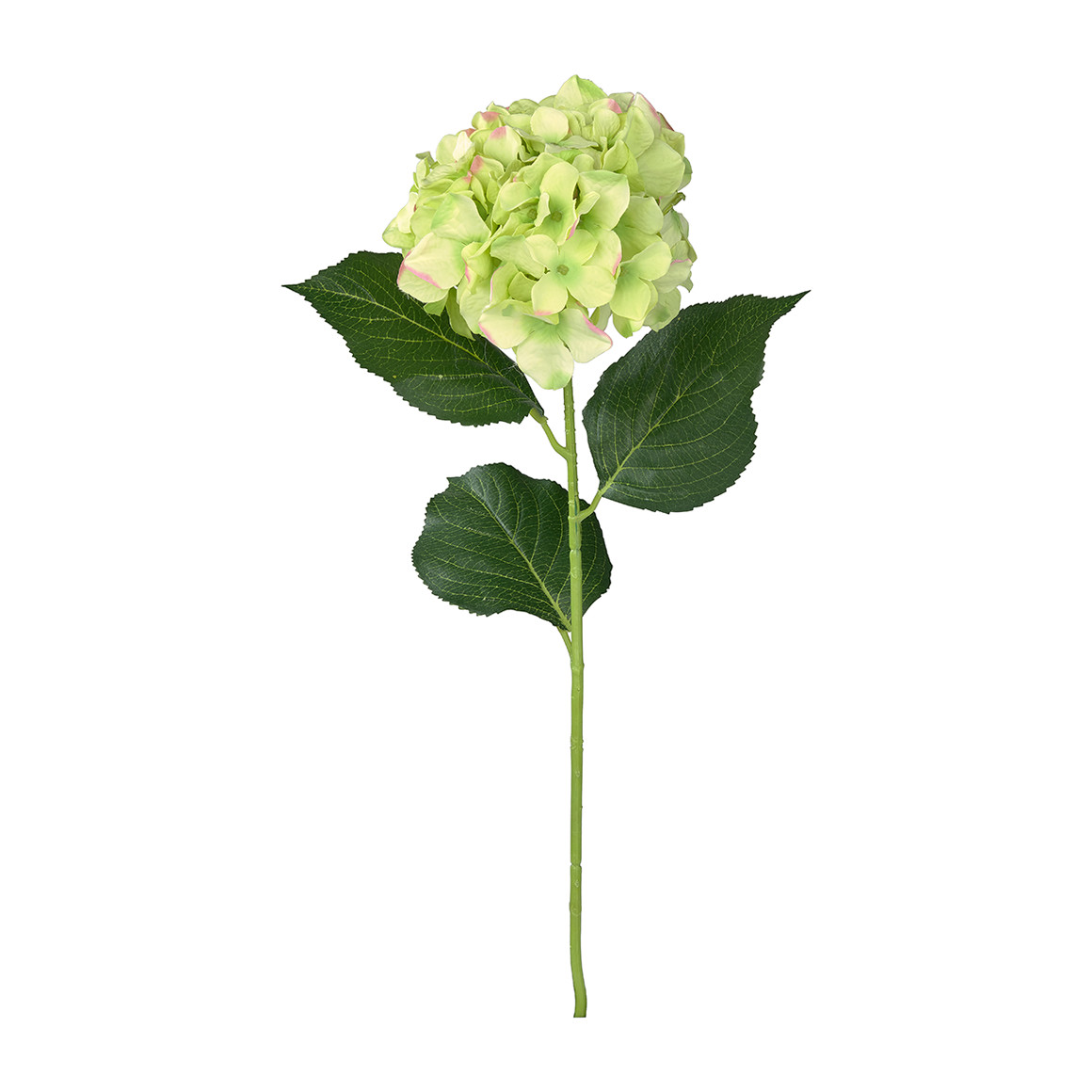Kunstblume Hortensie grün