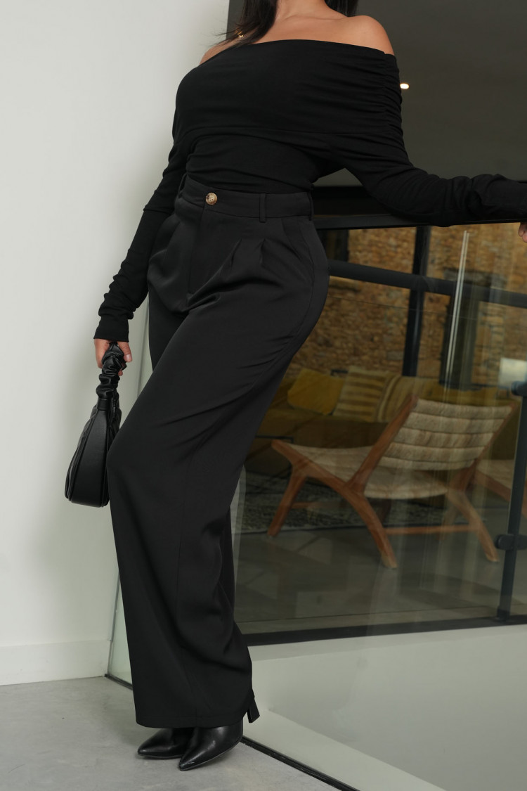 Pantalon de tailleur noir