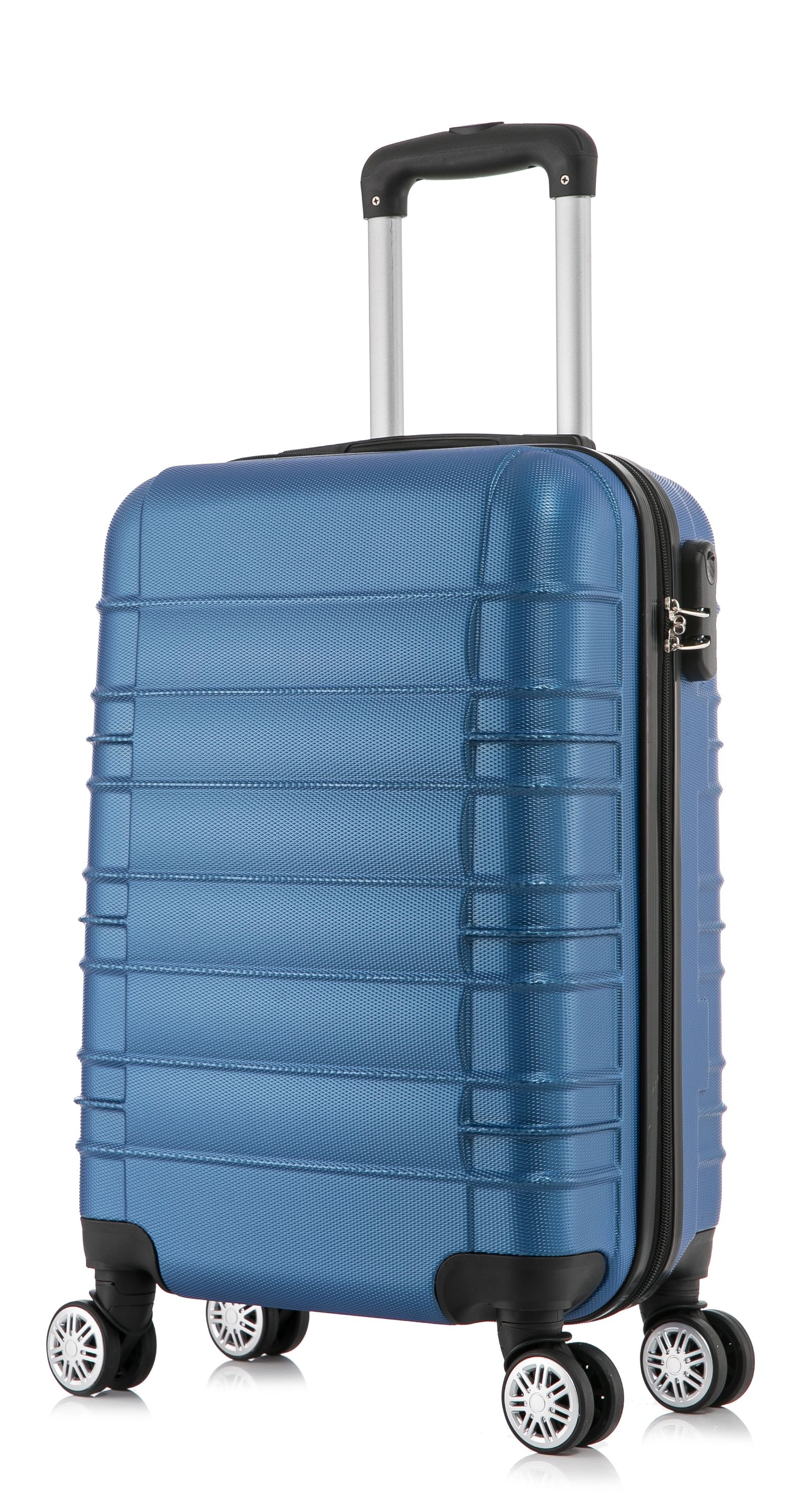 Reisekoffer Hartschalenkoffer AVA 5er Set blau
