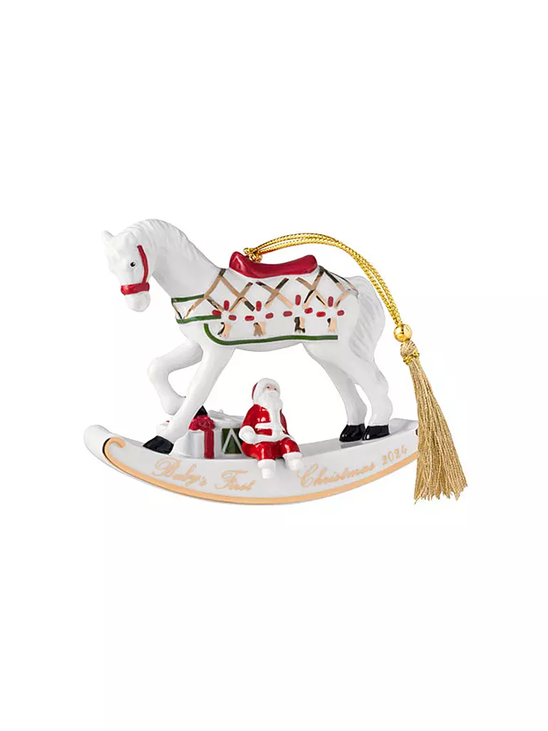 VILLEROY & BOCH Weihnachtsornament 8,9 cm Schaukelpferd CHRISTMAS CLASSICS  bunt