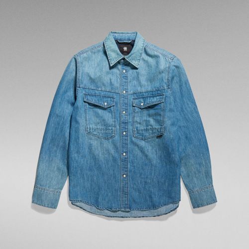 G-Star Raw - D23006 D303 DAKOTA SHIRT-B890 FADED CADET BLUE Azul