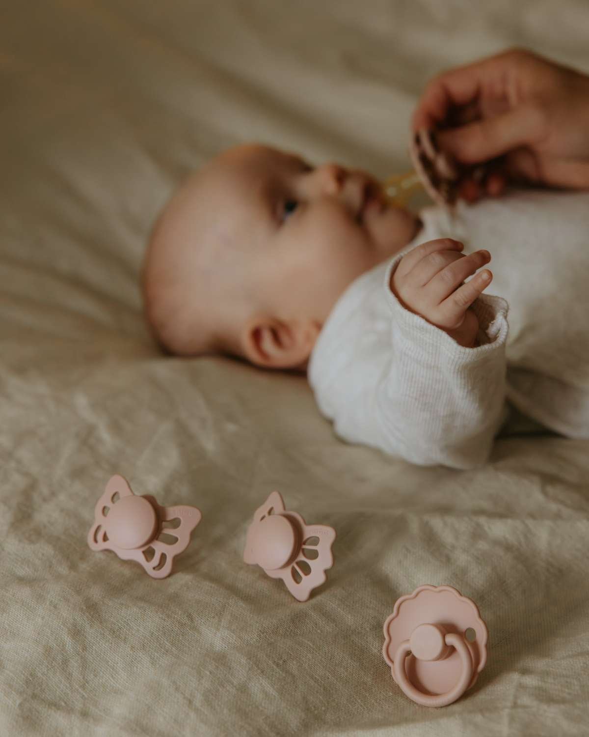 FRIGG smokker Try it Collection 4pk | ​​Baby’s First Pacifier | 0-6 mnd