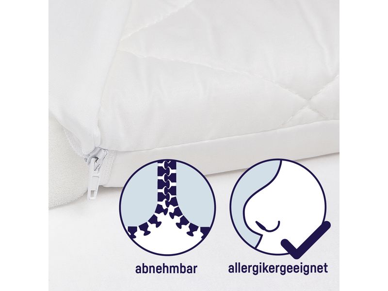 Julius Zöllner Stubenwagenmatratze XL Allegro 82 x 47 x 4 c Babymatratze passend für Kinderwagen, Bollerwagen und Wiegen