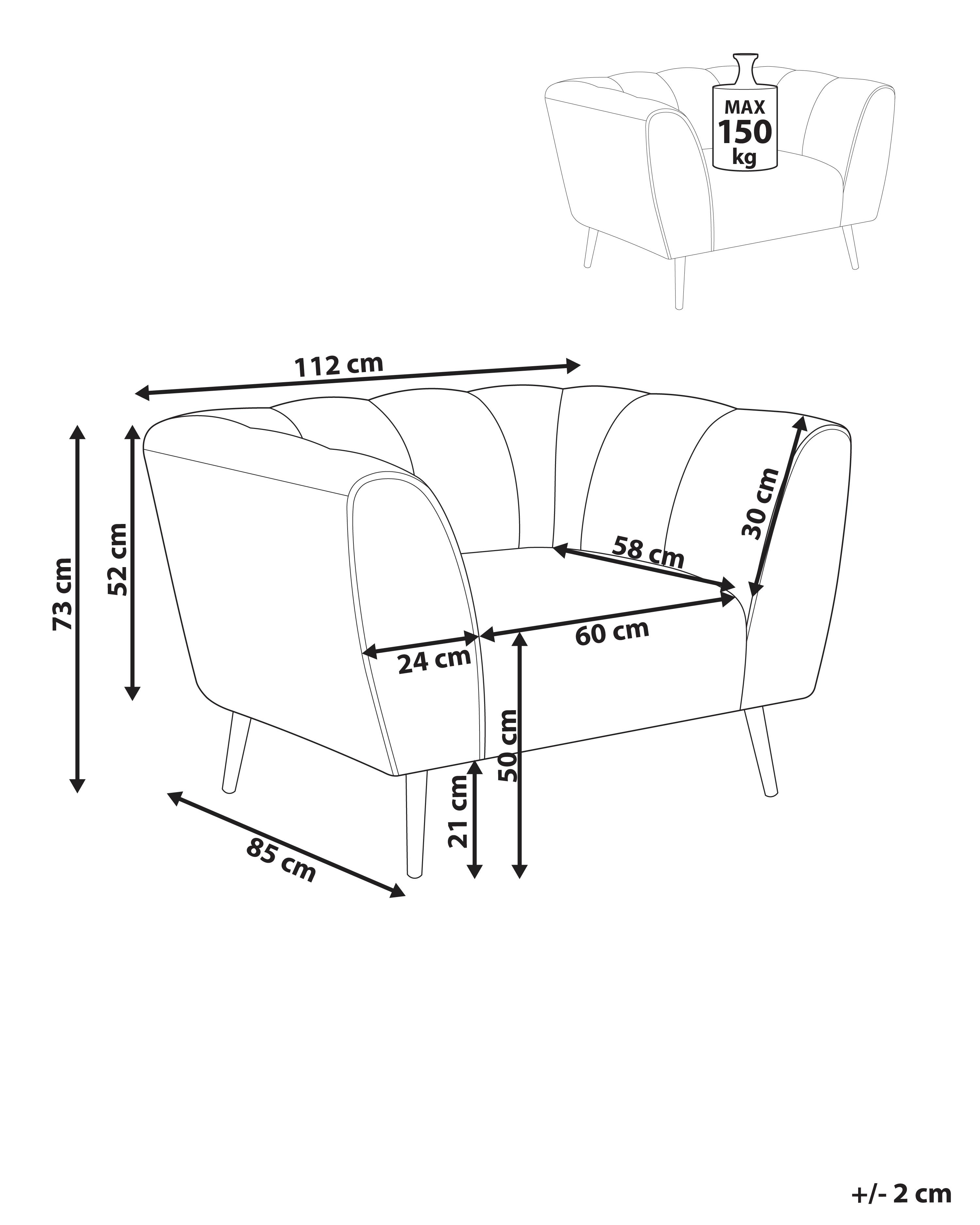 Fauteuil ORSTA Stof Groen