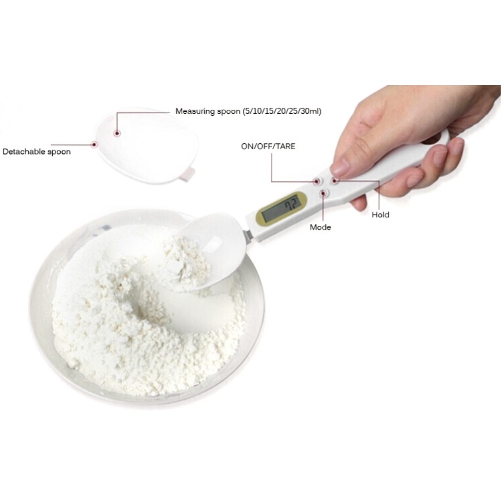Digitale Feinwaage Küchenwaage Löffel 500g auf 0.5g genau