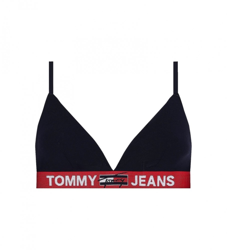 Sutiã Tommy Hilfiger sem bojo com faixa, azul marinho