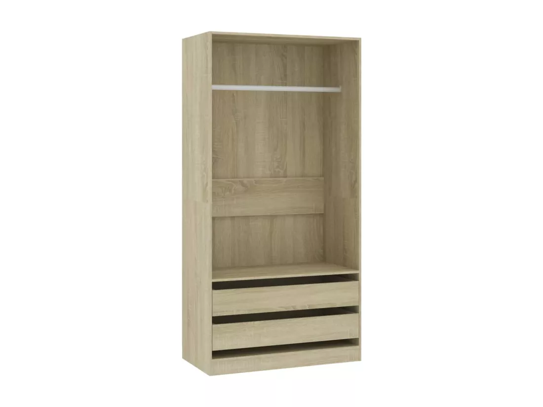Garde-robe Chêne sonoma 100x50x200 cm Bois d'ingénierie
