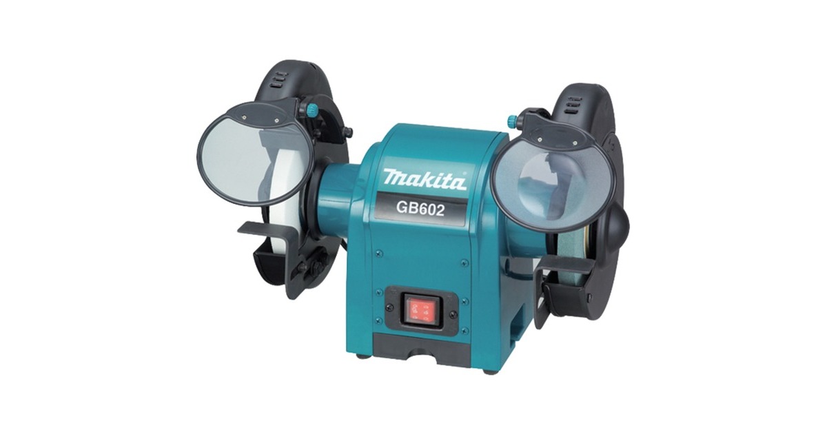 Makita230 V Werkbankslijper 150 mm GB602 werkbankslijpmachine  (Blauw/zwart)