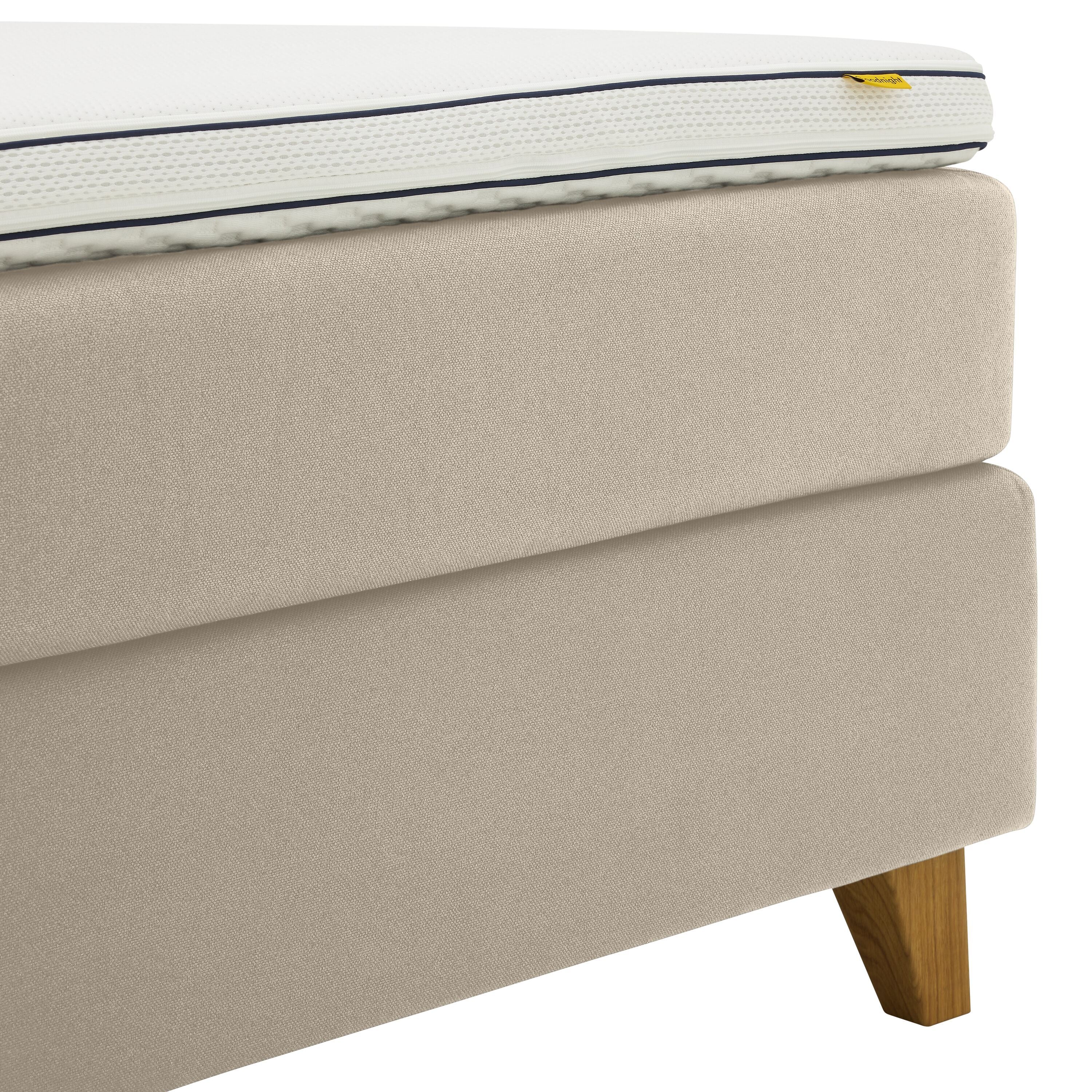 bico GOODNIGHT Boxspringbett - Natur / B: 160.0 cm x T: 200.0 cm