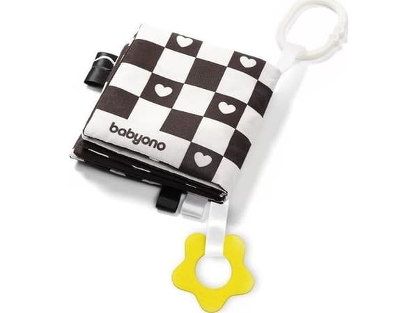 BabyOno BABY ONO-542-SENSORISK BOK SVART K&HVIT