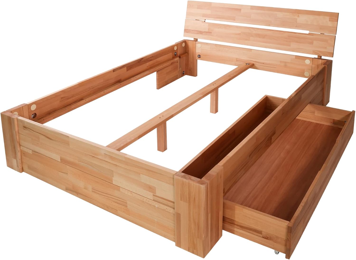 Krok Wood Massivholzbett ELSA in Buche (180 x 200 cm)