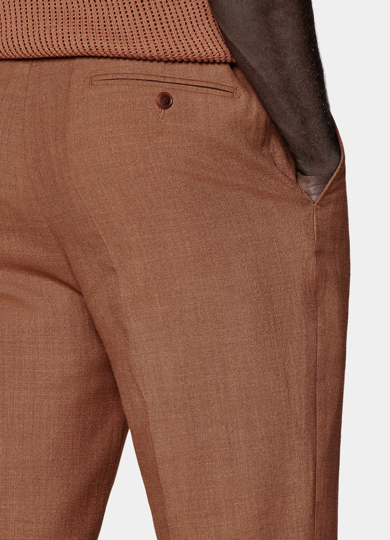 Costume Havana coupe Tailored orange foncé