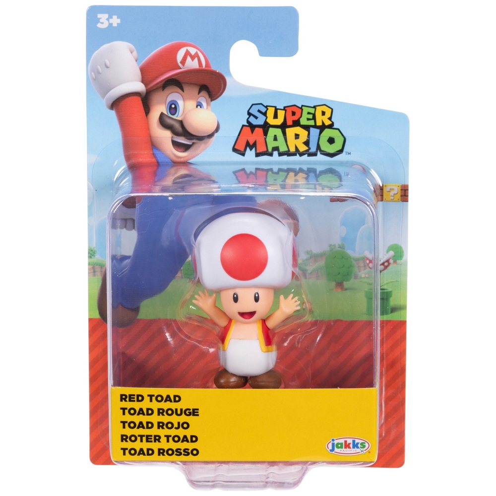 Nintendo Super Mario 6 cm Rote Toad-Figur