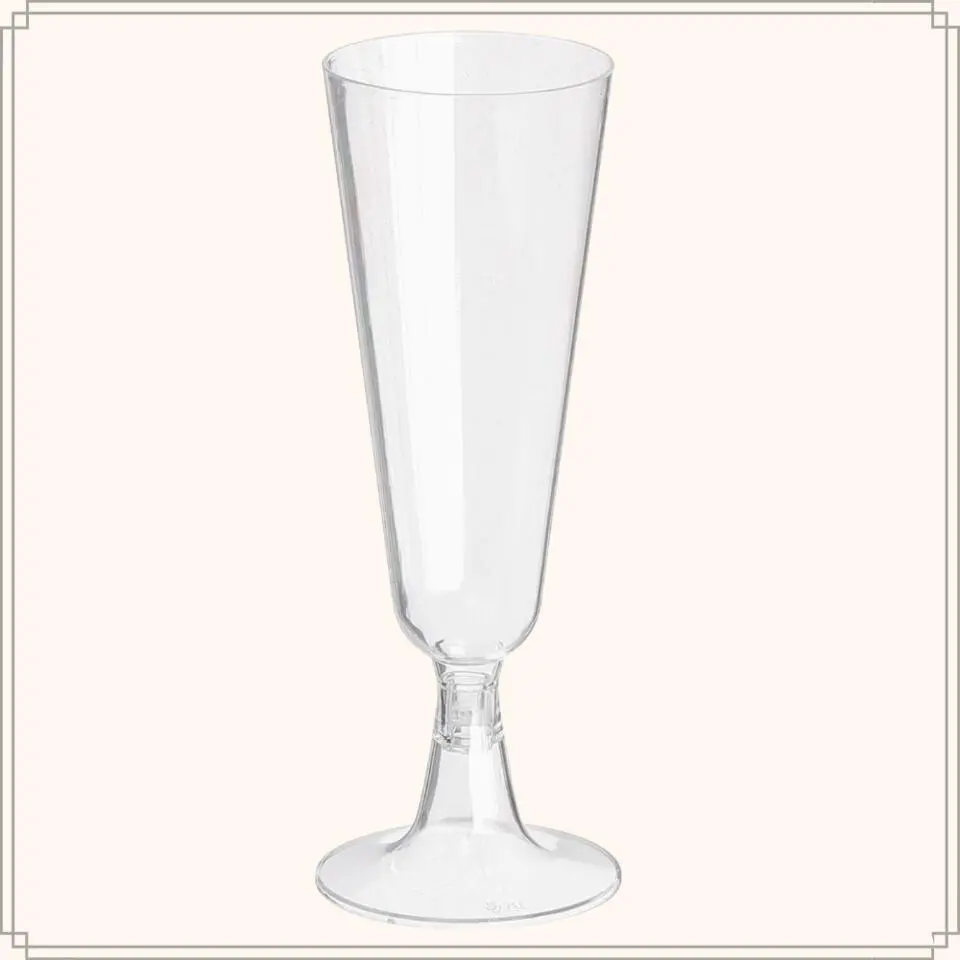 OTIX Kunststof Champagne Glazen Herbruikbaar 12 stuks 150ml Transparant