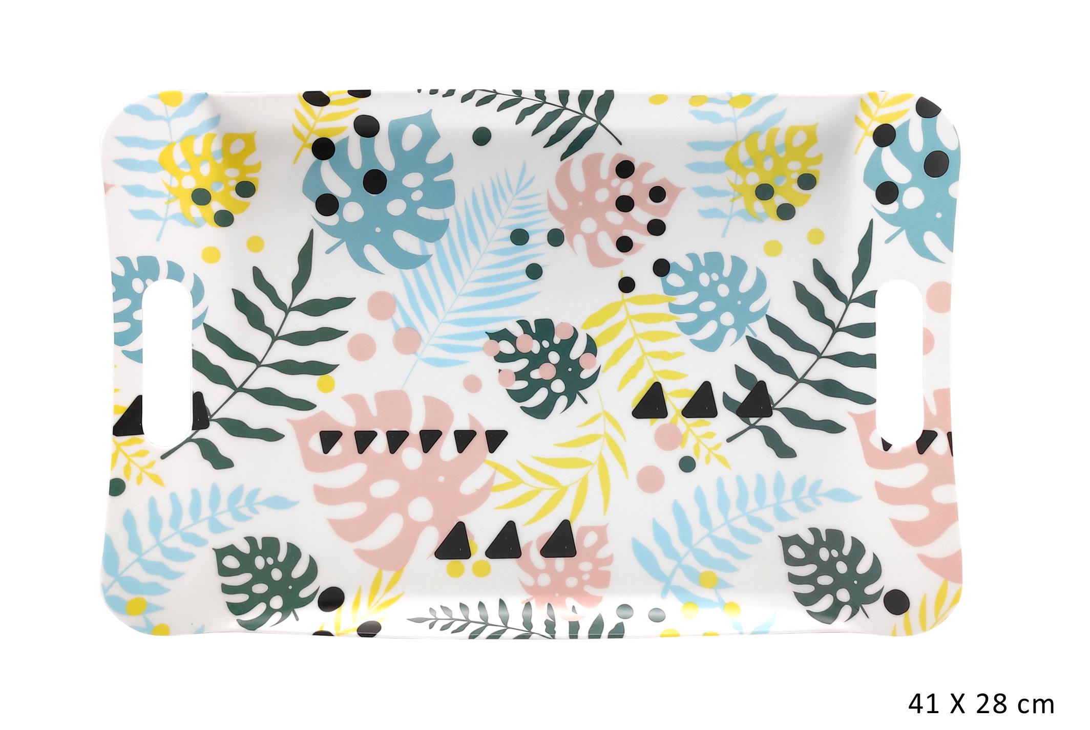 PLATEAU MELAMINE PASTEL 41X28CM