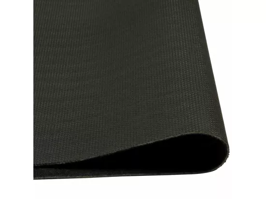 Tapis de cuisine lavable imprimé tasse noir 60x180 cm velours