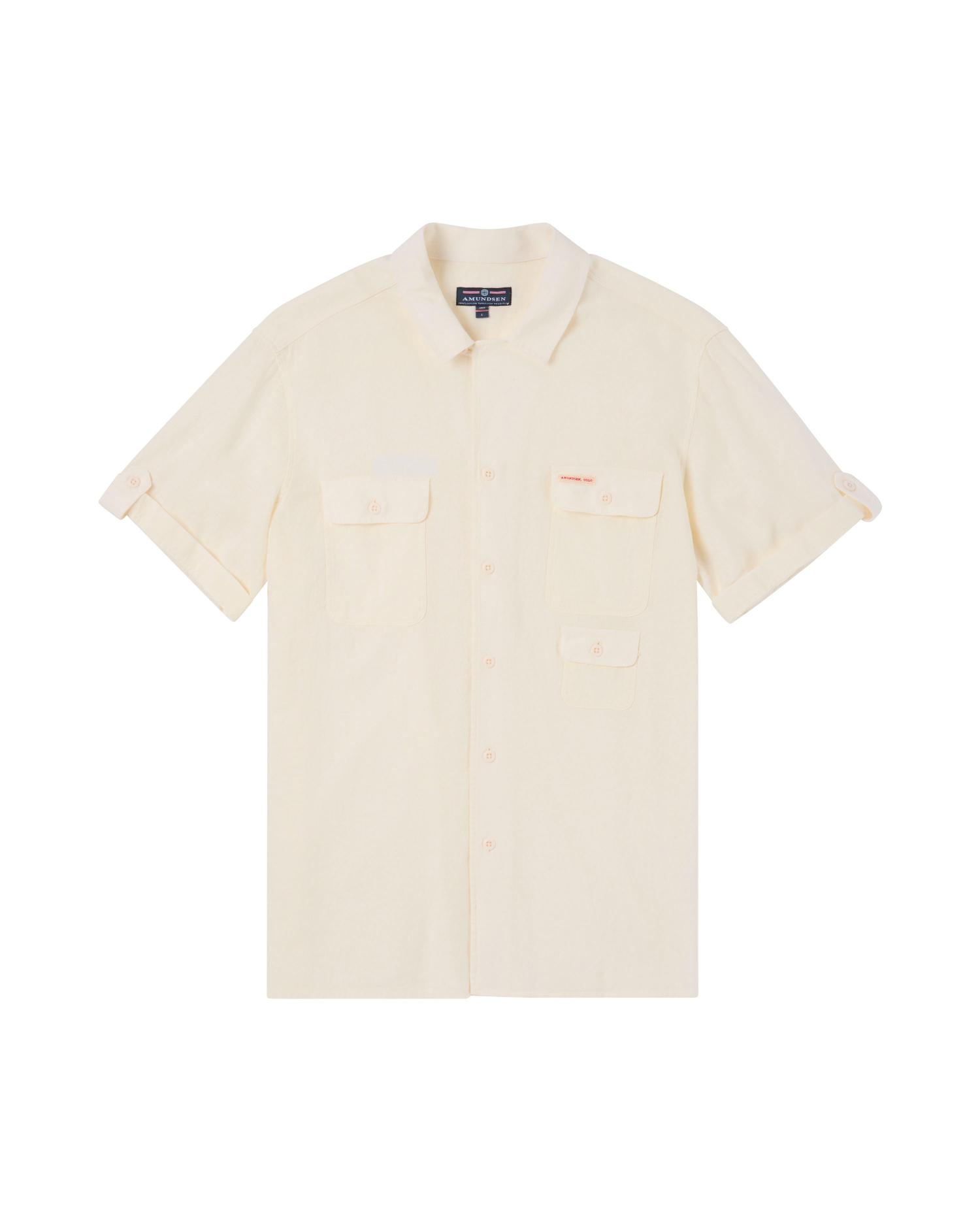 Amundsen Travellers Linen SS White