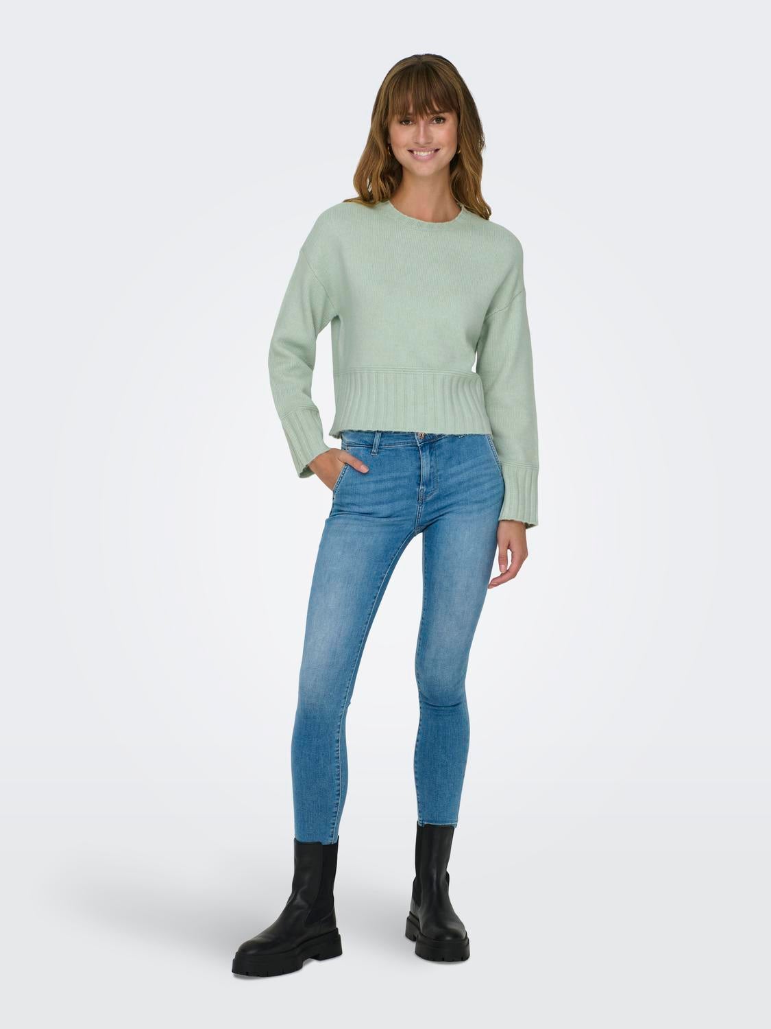 ONLALLIE Strickpullover Harbor Gray
