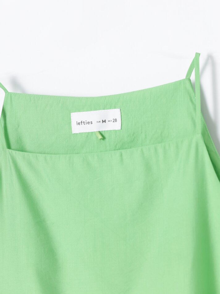 Vestido curto com decote halter - Verde claro