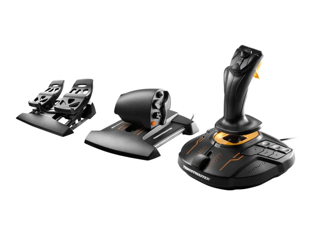 ThrustMaster T.16000M FCS Flight Pack - Joystick, speeder og pedaler - kablet - for PC