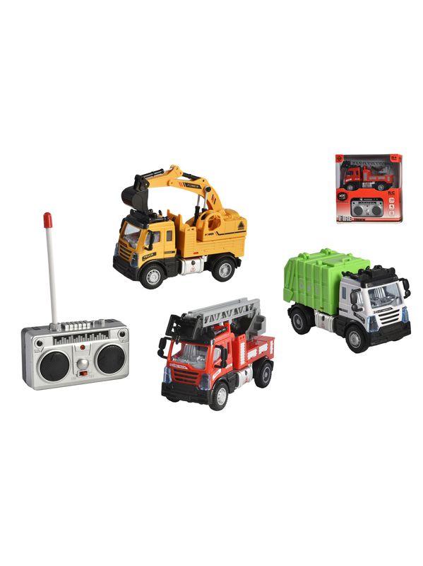 CAMION DE CHANTIER POMPIER POUBELLE RADIOCOMMANDE