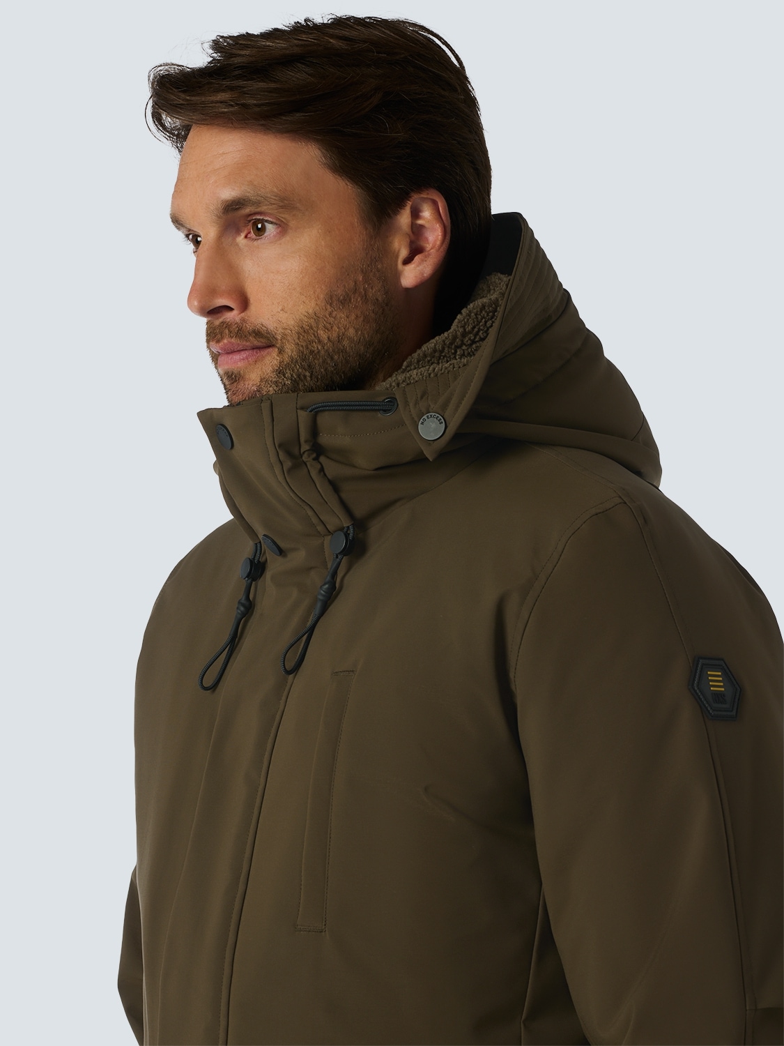 NO EXCESS Winterjacke mit Kapuze mit Kapuze