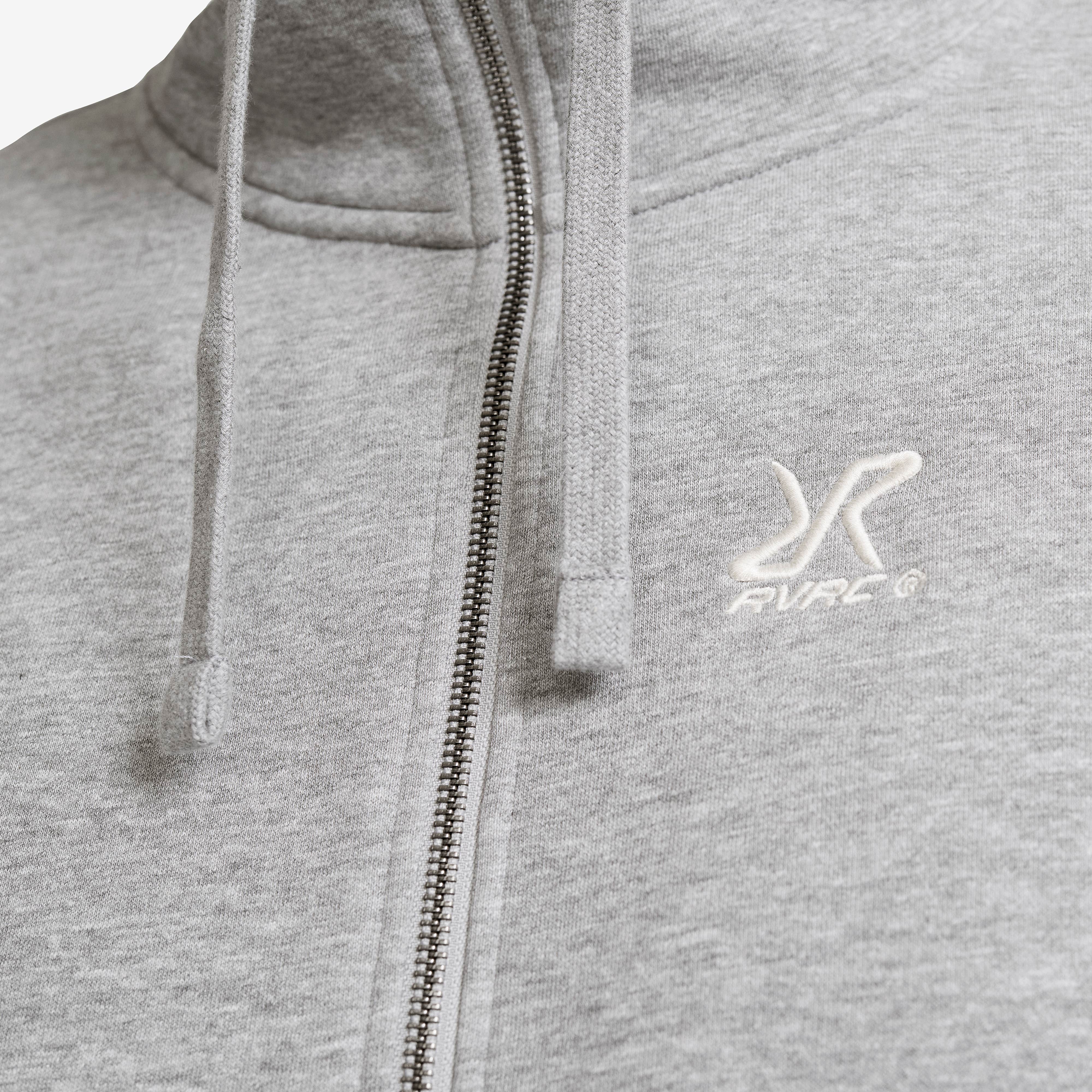 RVRC Full-zip Hoodie Herre Grey Melange
