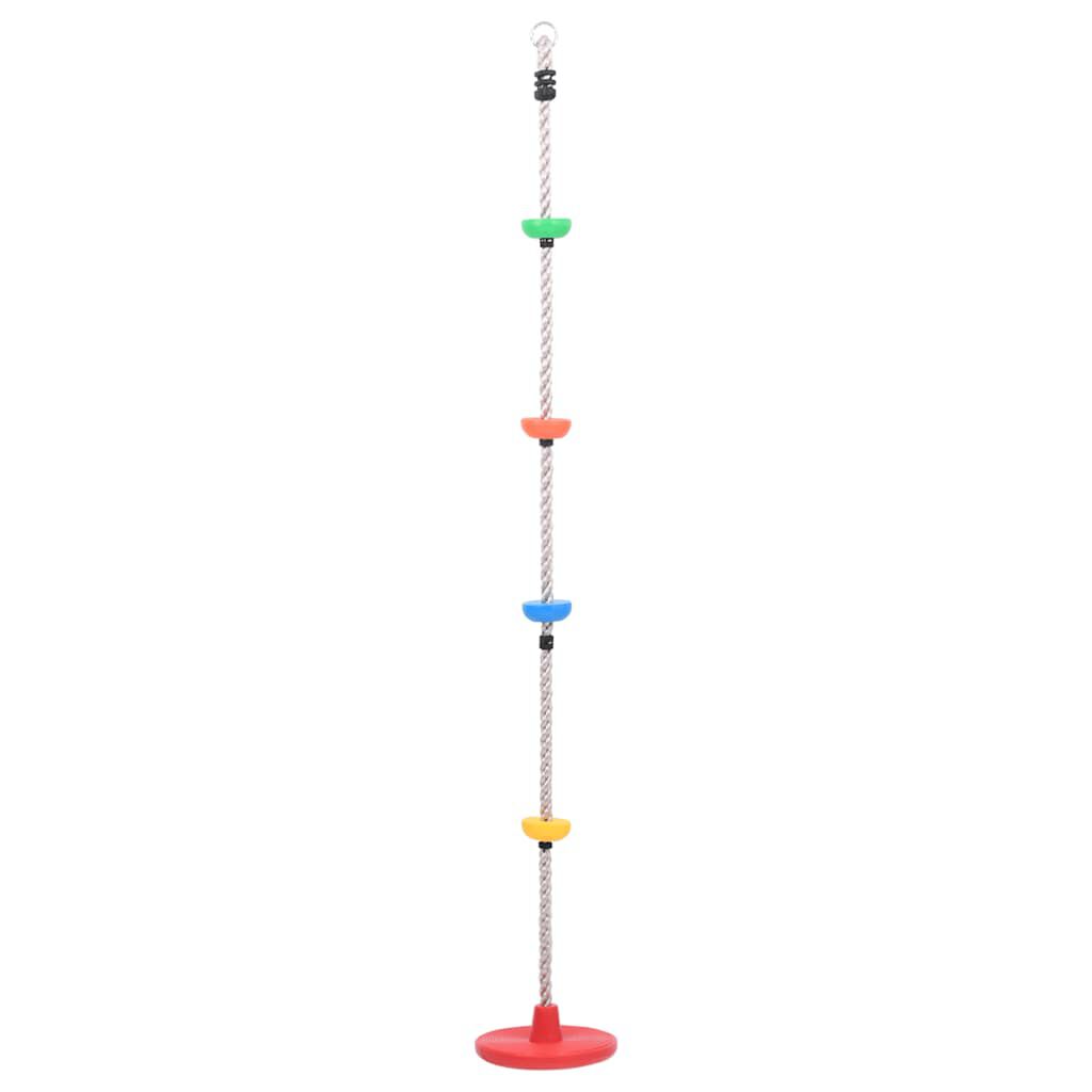vidaXL Klimtouw met kussens en zitvlak 200 cm