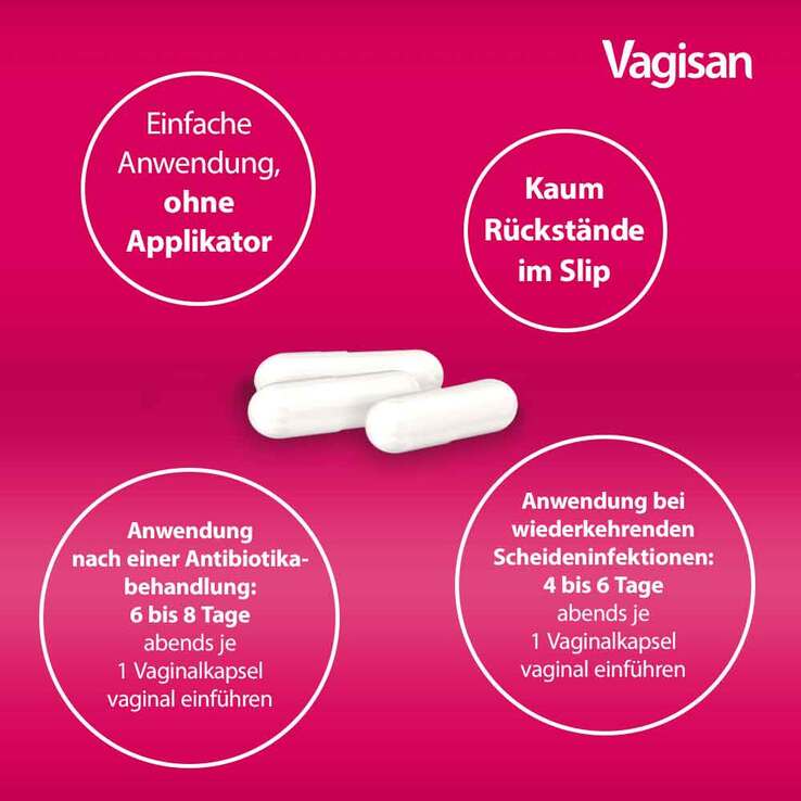 Vagisan Probioflora Milchsäure-Bakterien Hartkapseln , 8 St