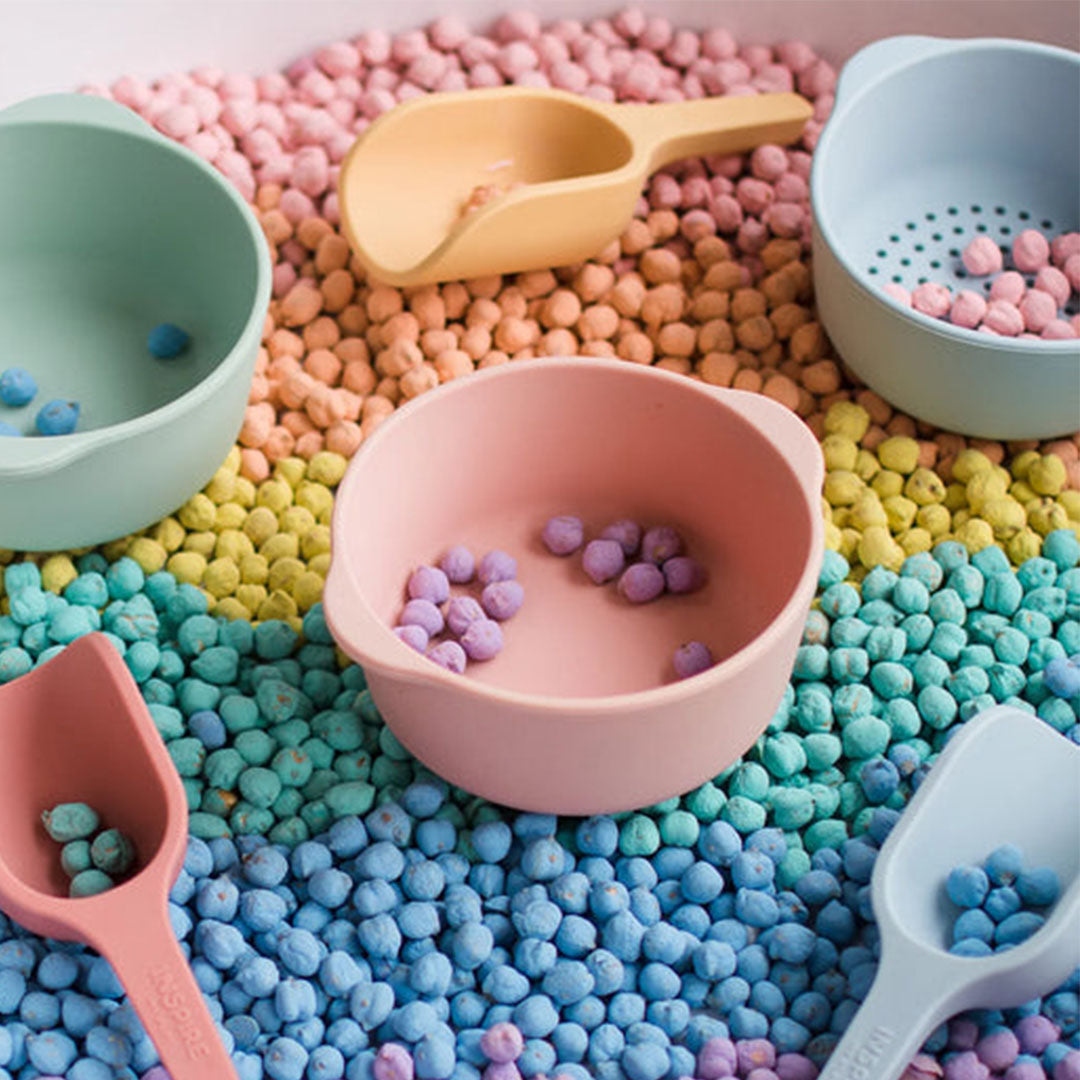 Inspire my play sorteerbakjes - koraal geel - 3st