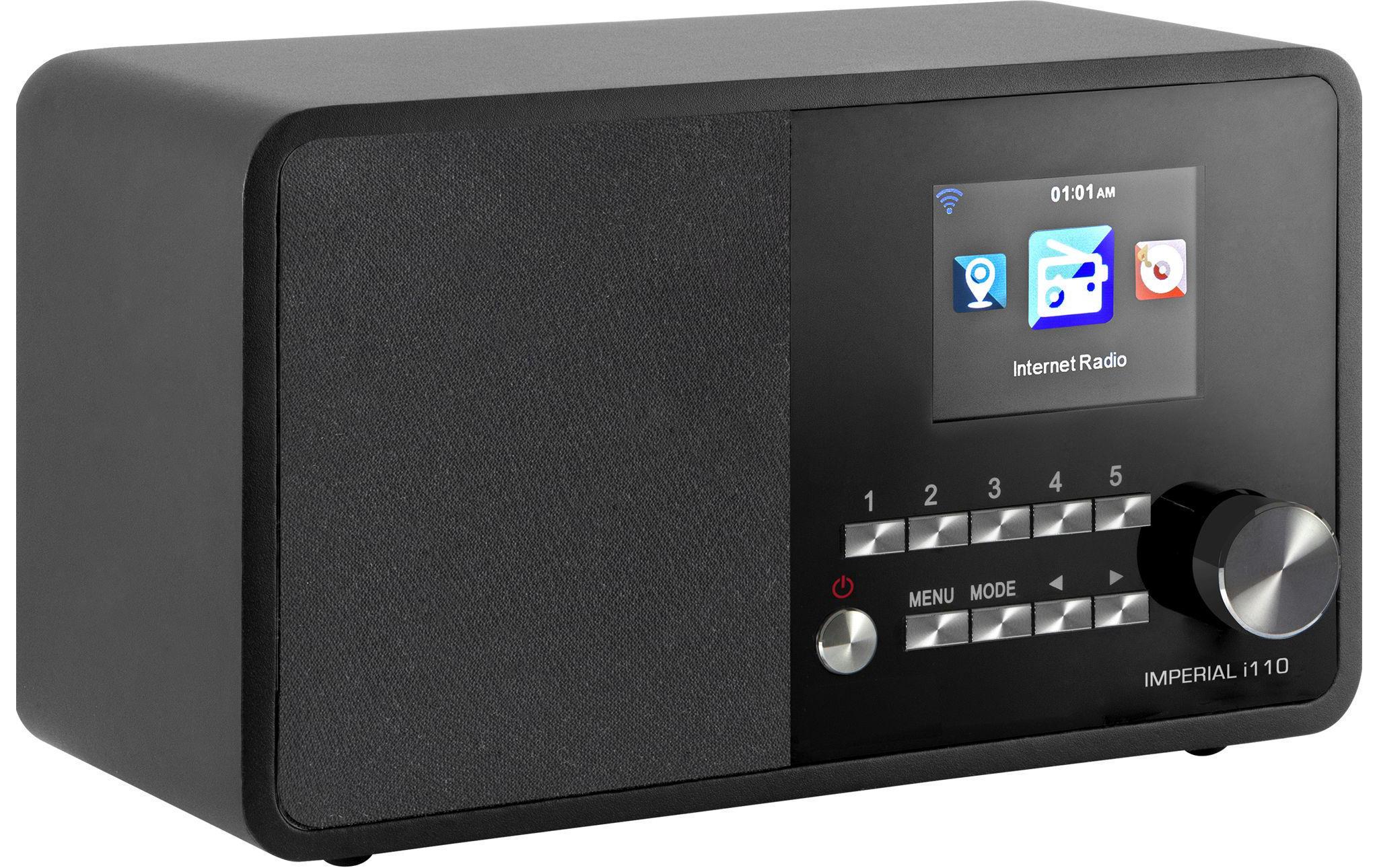 Internet Radio i110 SchwarzInternetradio mit Wettervorhersage