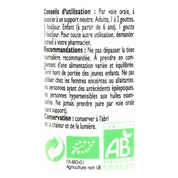 Le Comptoir Aroma Óleo Essencial Orgânico de Niaouli 10ml
