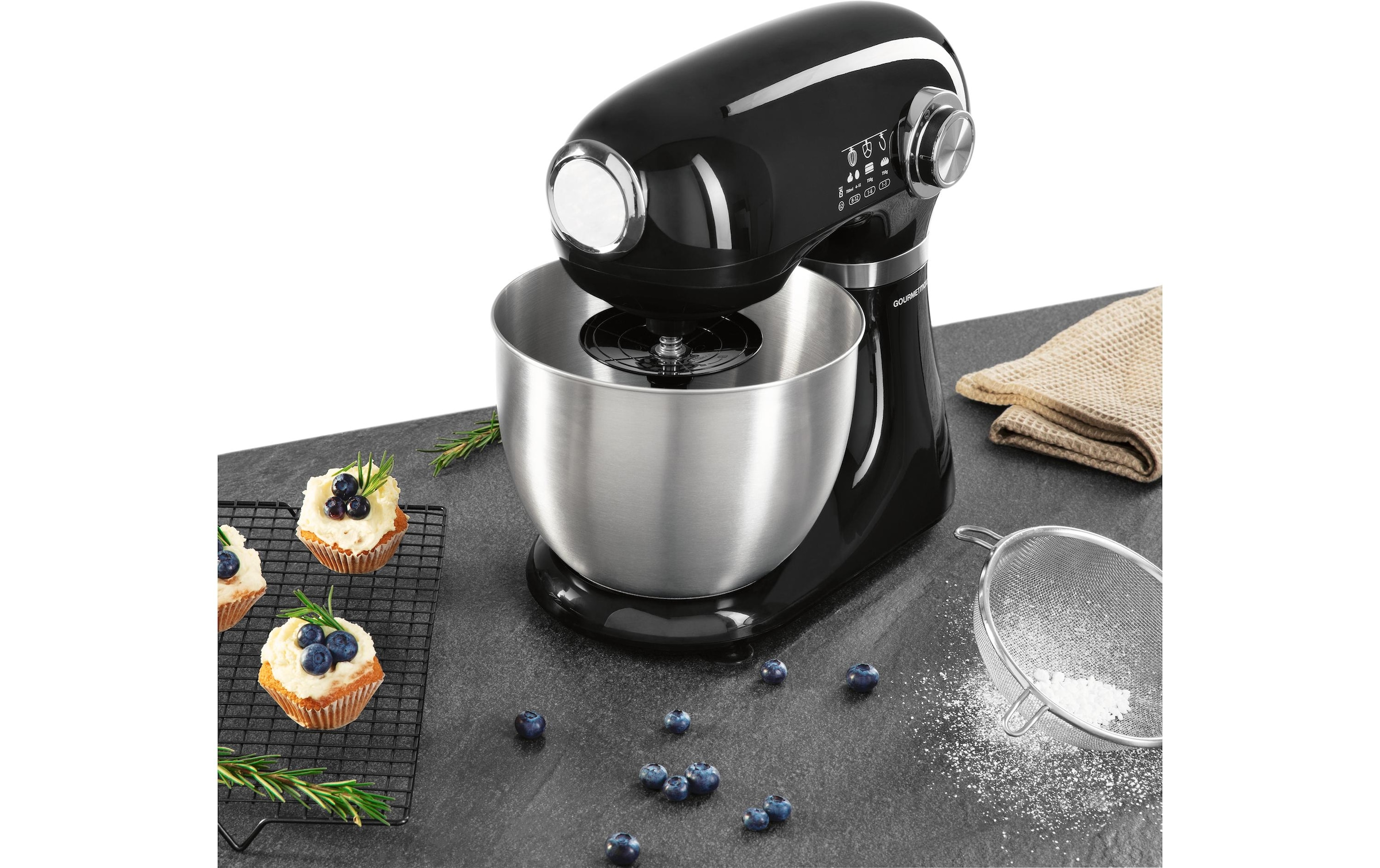 GOURMETmaxx Küchenmaschine »Schwarz«