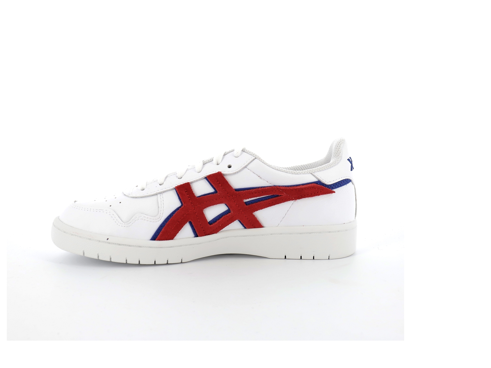Asics-1201A381 Cuir Blanc Bleu