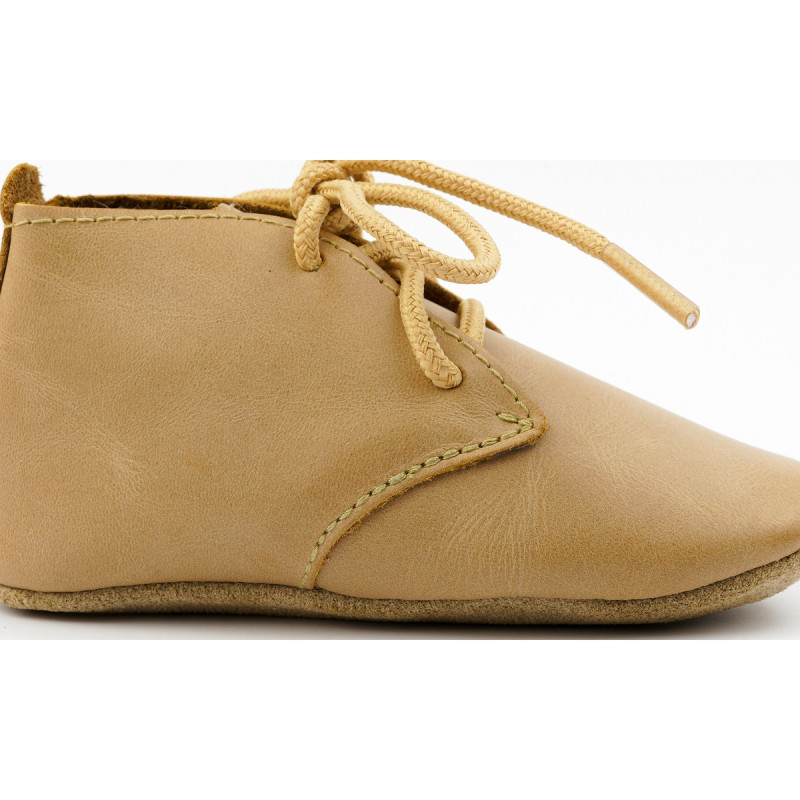 Bobux Bobux chaussons lacets caramel