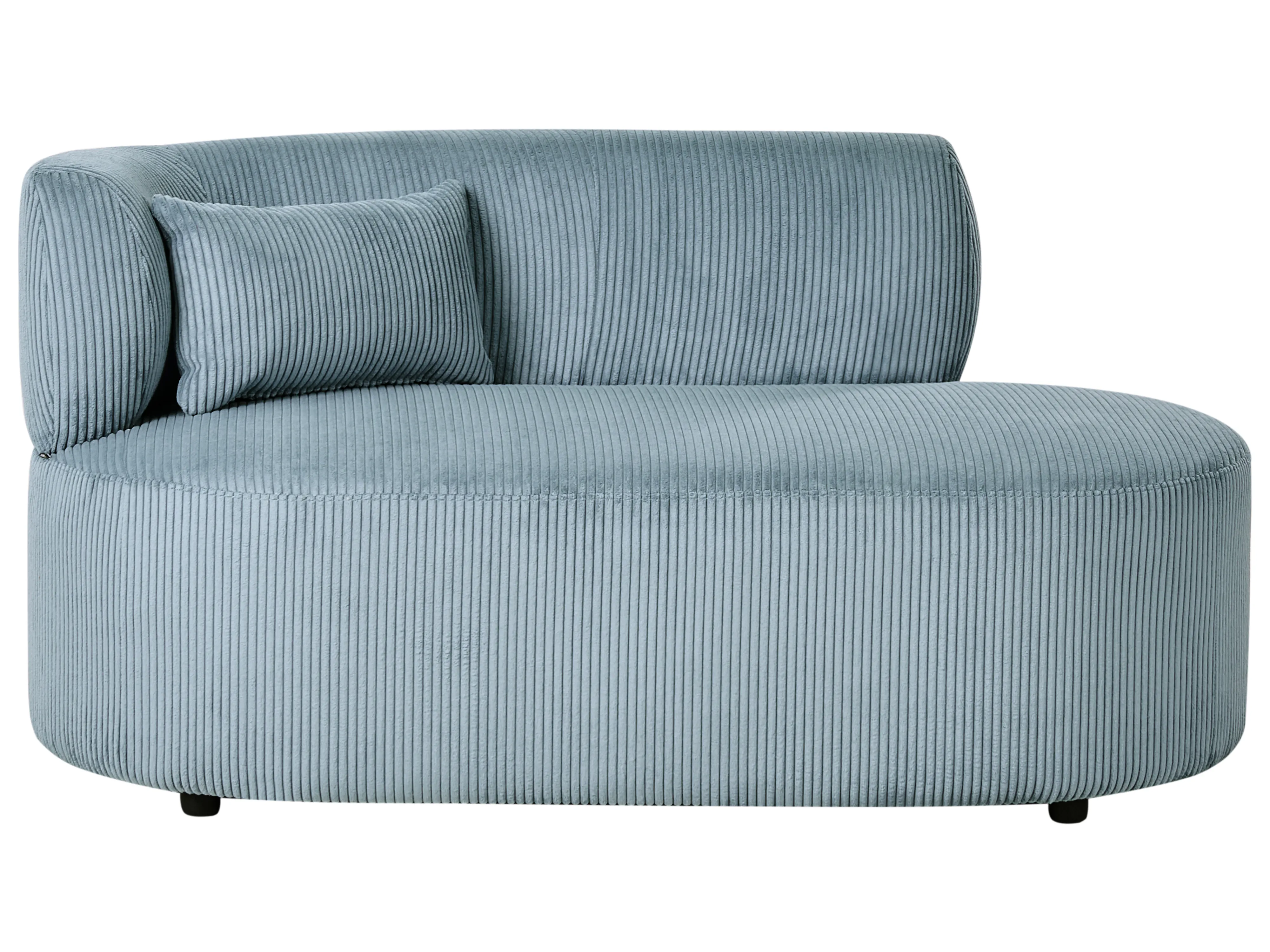 Linkszijdige chaise longue VANVEY Corduroy Blauw