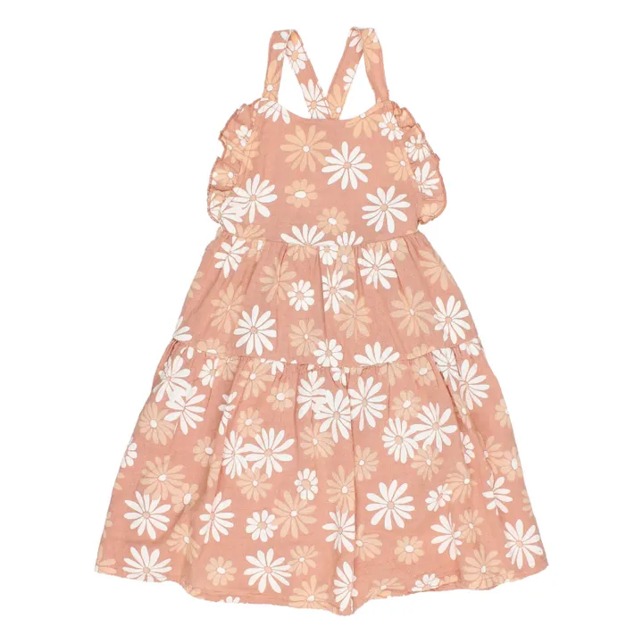 Búho Robe Daisy Gaze de Coton | Vieux Rose