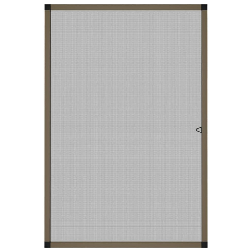 Moustiquaire pour fenêtres marron 90x120 cm