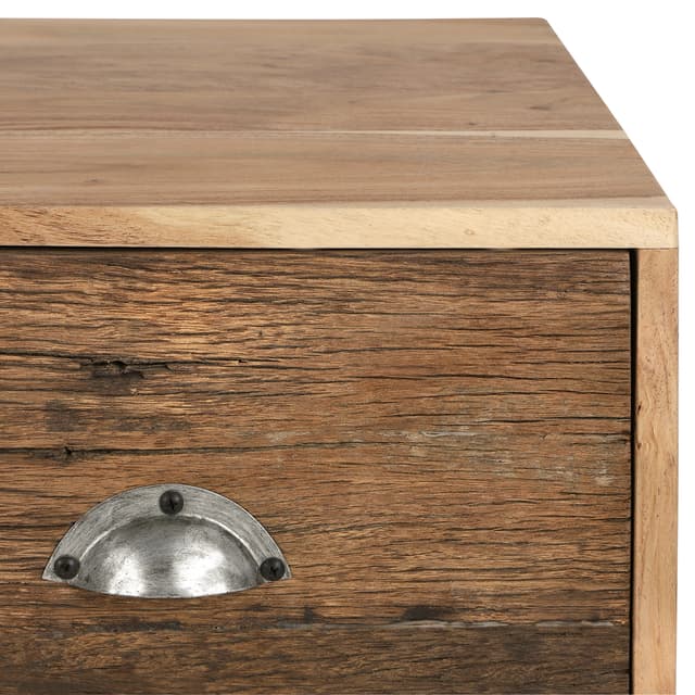 WOMO-DESIGN TV Lowboard Taipei cm med 2 skuffer 110x50x40, massivt træ Acacia og