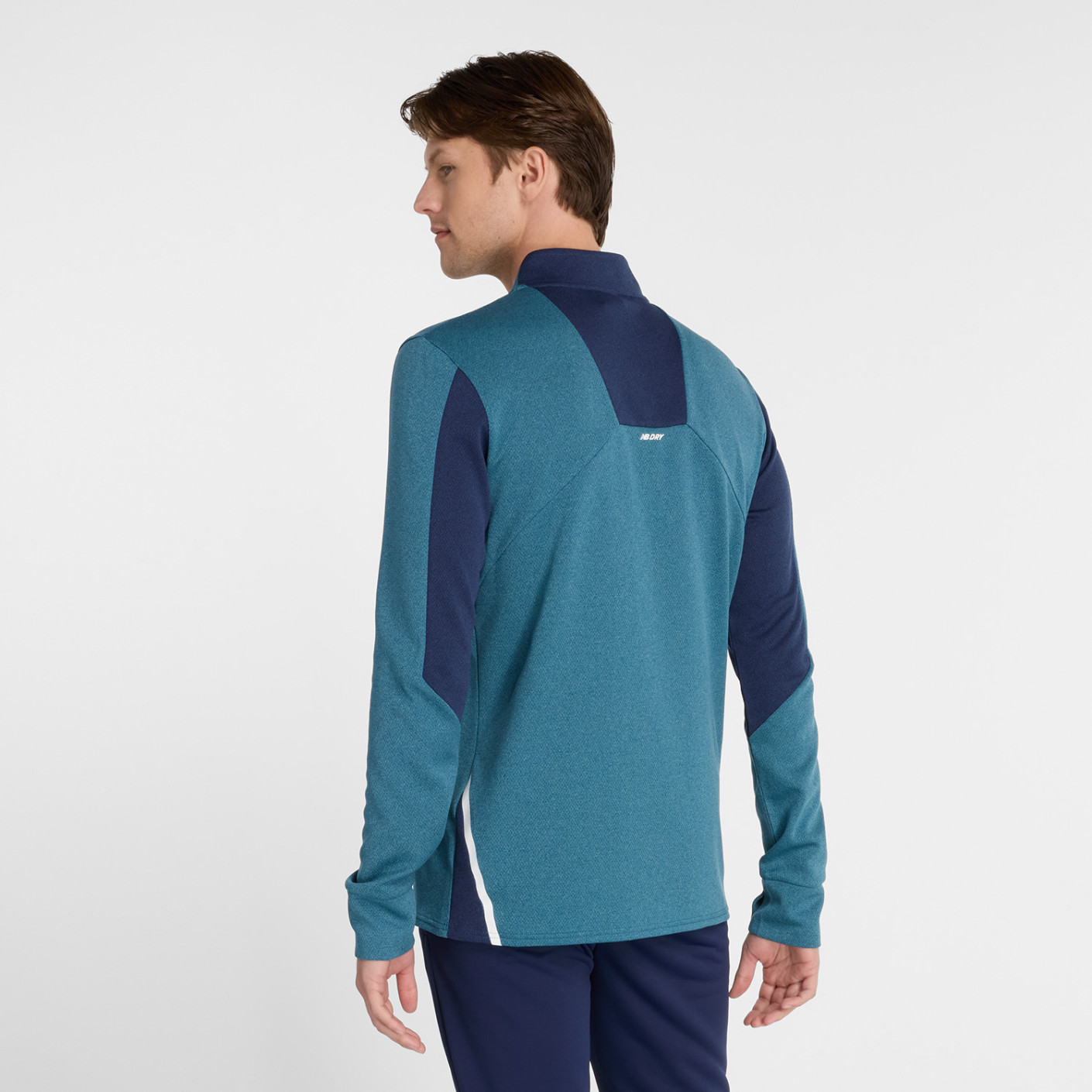 New Balance FC Porto Trainingstrui 1/4-Zip 2024-2025 Blauwgrijs Donkerblauw Wit