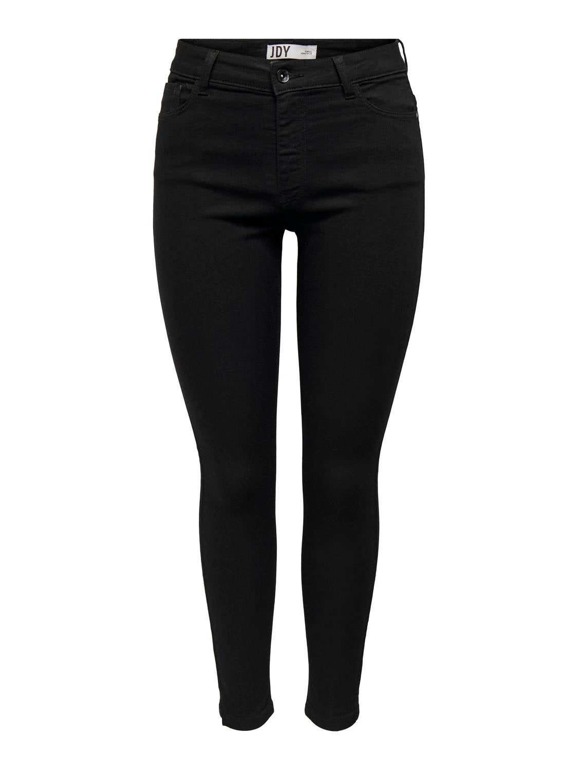 JDYMOLLY Hohe Taille Skinny Fit Jeans Black Denim