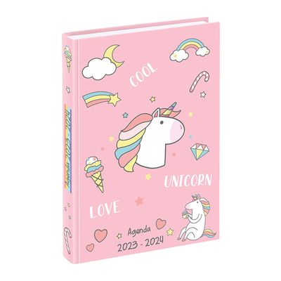 Agenda Bubbles - 1 jour par page - 12 x 17 cm - rose ou bleu - Viquel