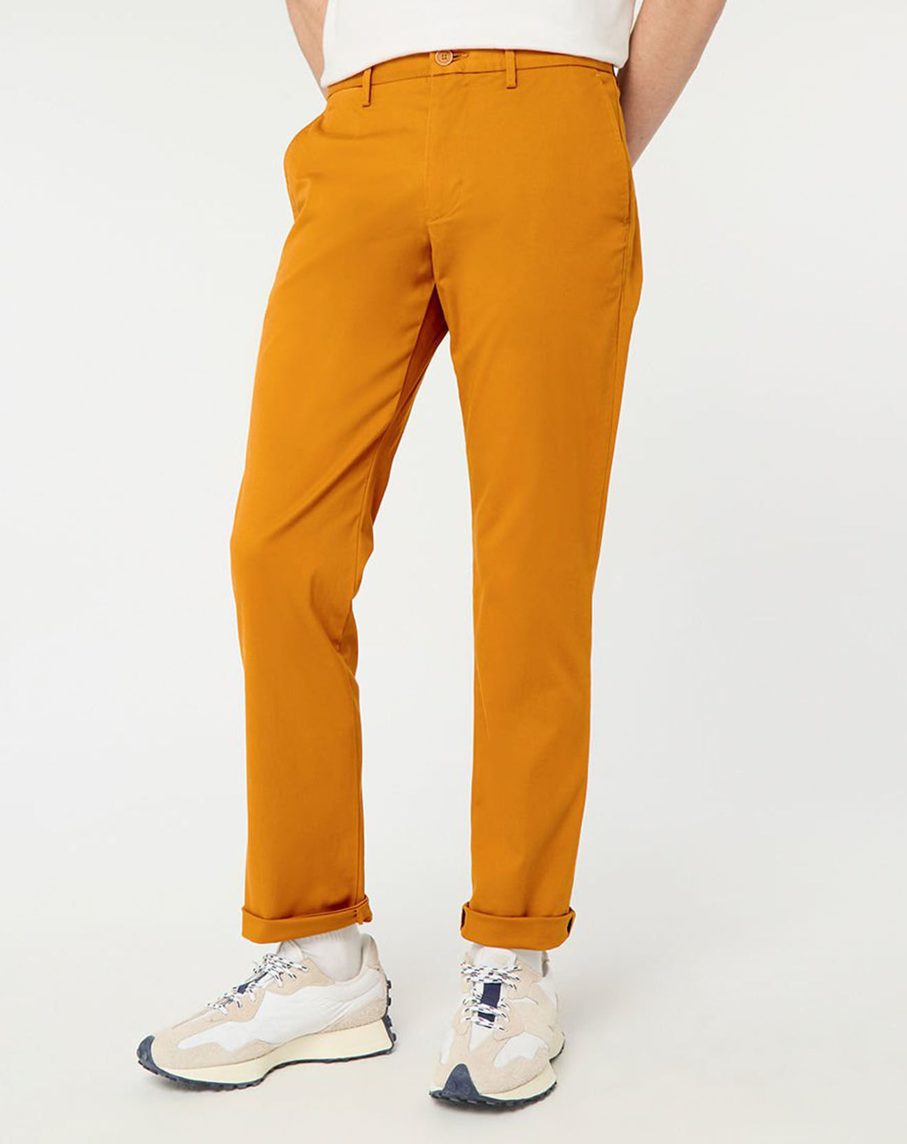 Tommy Hilfiger Pantalon chino Denton 1985 jaune moutarde